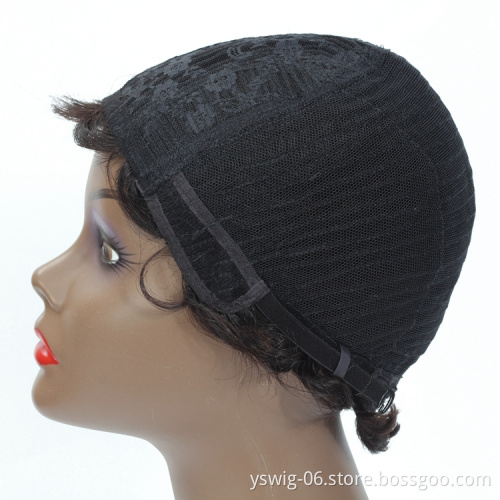 XCCOCO Finger Wave Wig 1b Pixie Cut Human Hair Wig Short Wigs for Black Women Human Hair